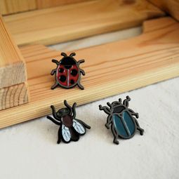 Copper Coin - insect pins 